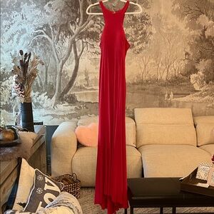 Escape Elegant Red Sleeveless Gown